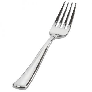 Silver Secrets Heavy Duty Plastic Forks 25/pkg