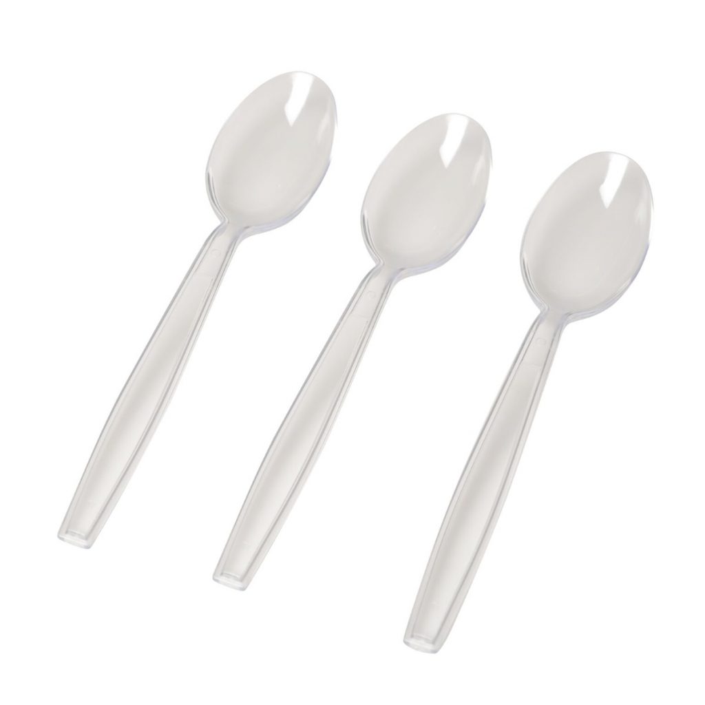 Schorin Company Extra Heavy Duty Clear Plastic Spoons 100/box