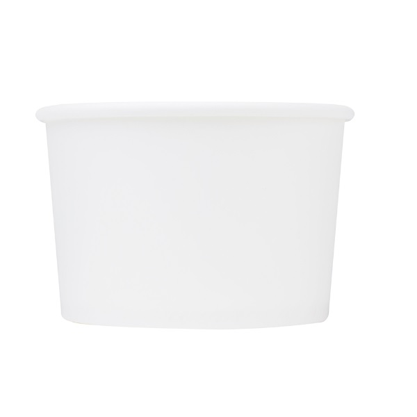 Ecopax 8 oz White Paper Food Container