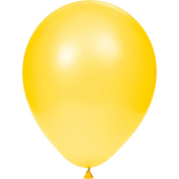 12″ School Bus Yellow Latex Balloons 15/pkg