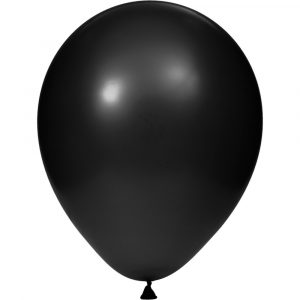 12″ Black Velvet Latex Balloons 15/pkg