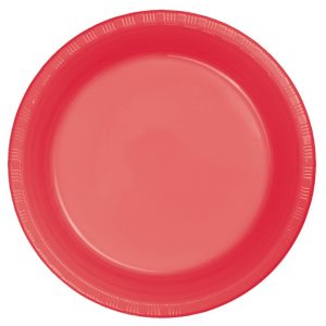 Coral 7″ Plastic Plates 20/pkg