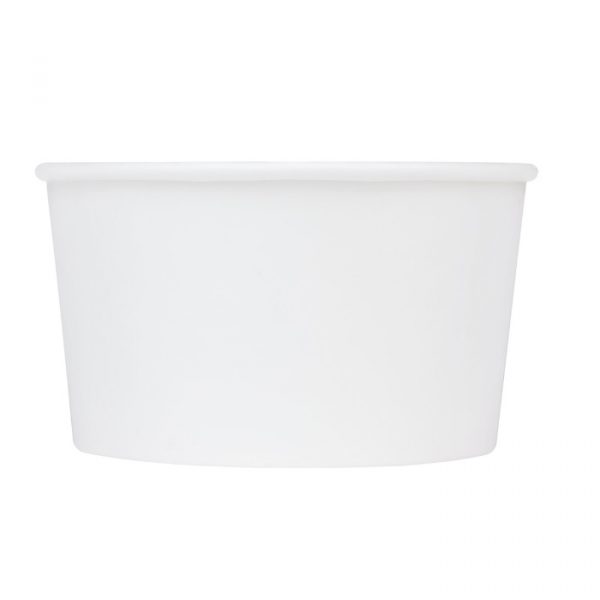 Ecopax 12 oz White Paper Food Container