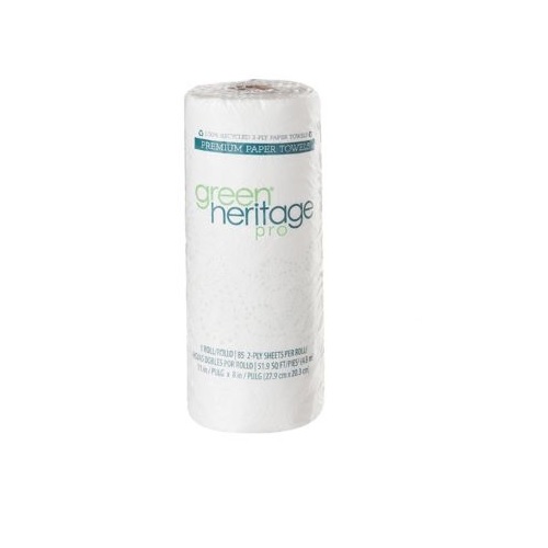 Green Heritage Pro 2-ply Roll Paper Towels 85 shts