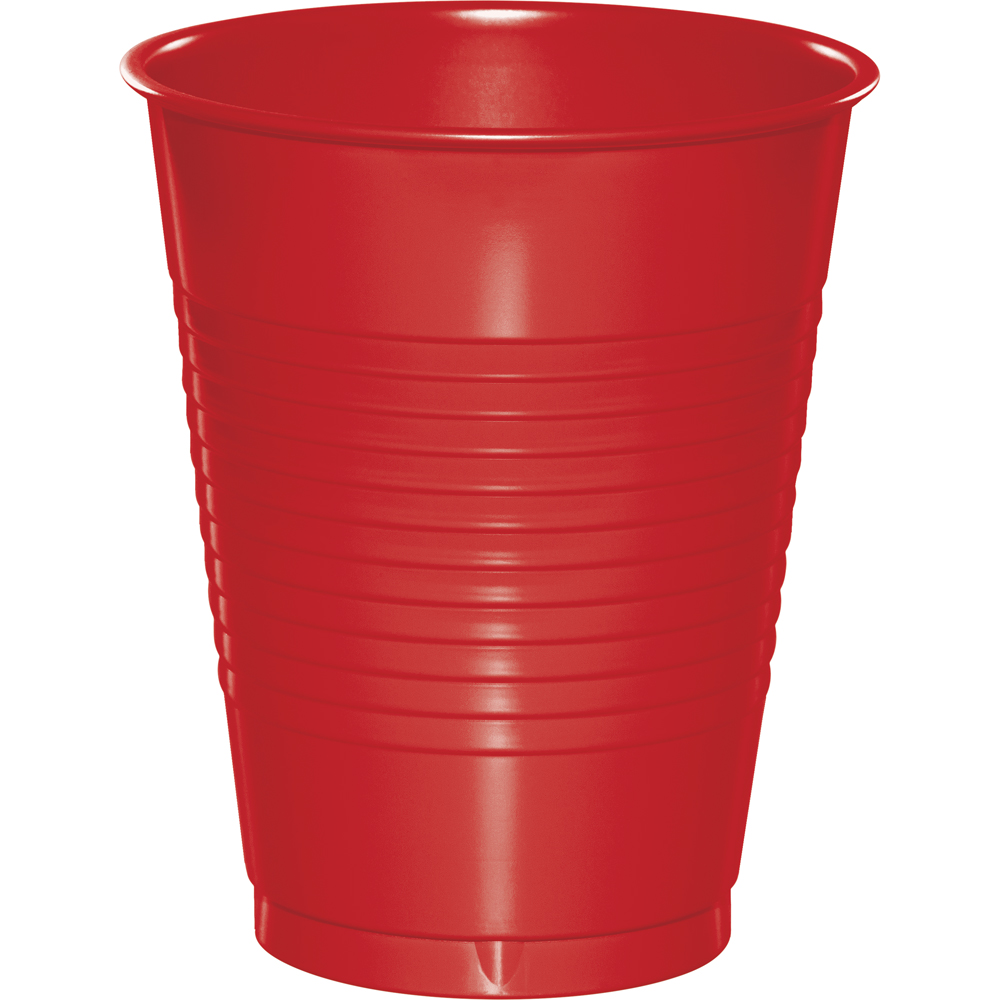 16 oz Classic Red Plastic Cups 20/pkg