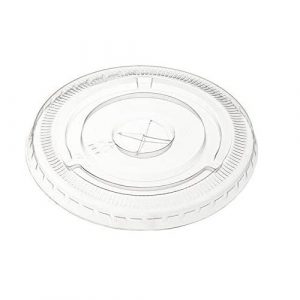 Straw Slotted Lids for 10 oz PET Cups 100/pkg