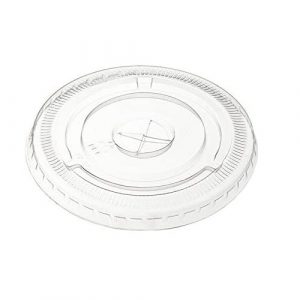 Straw Slotted Lids for 16-24 oz PET Cups 100/pkg