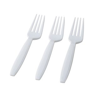 Extra Heavy Duty White Plastic Forks 100/box