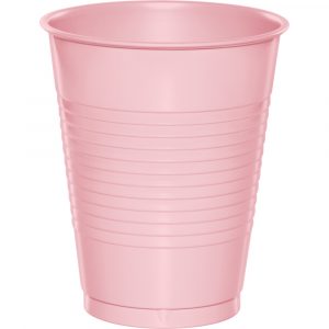 16 oz Classic Pink Plastic Cups 20/pkg