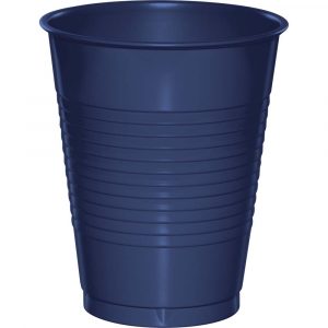 16 oz Navy Blue Plastic Cups 20/pkg