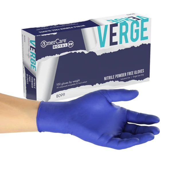 Small Indigo Nitrile Gloves 3mil Powder Free 100ct