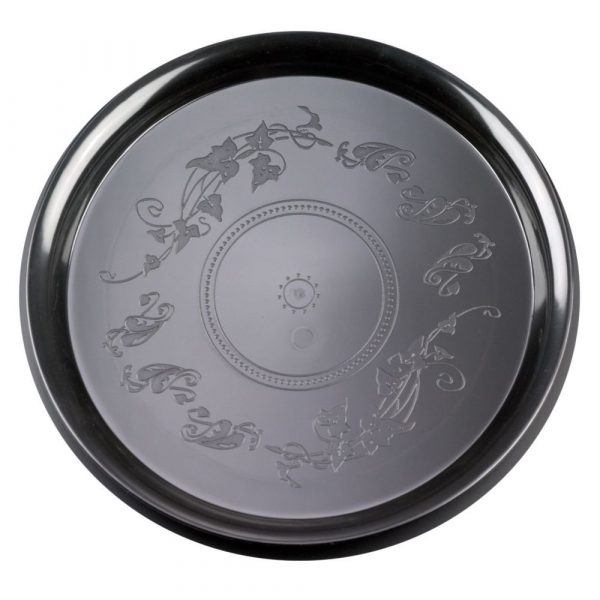 Fineline 16″ Supreme Round Black Plastic Tray