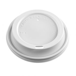 White Dome Sip Lids for 10-24 oz Hot Cups 50/pkg