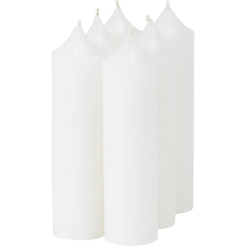 Schorin Company White Luminaria / Plumbers Candle 4.75" x 1.25