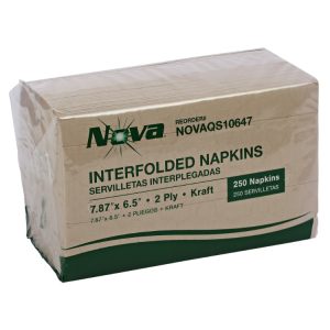 Kraft 2-ply 1/4 Fold Dispenser Napkins 250/pkg