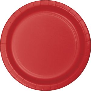 Classic Red 10″ Paper Plates 24/pkg
