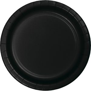 Black Velvet 10" Paper Plates 24/pkg