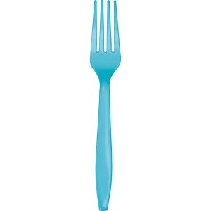 Bermuda Blue Heavy Duty Plastic Forks 24/pkg