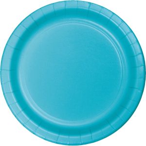 Bermuda Blue 7" Paper Plates 24/pkg