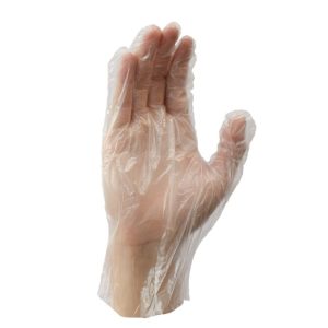 Large Embossed Poly Food Handling Gloves 500/pkg