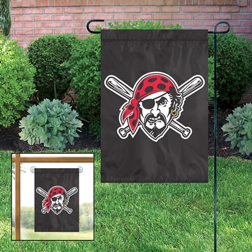 Pittsburgh Pirates Jolly Roger Embroid Garden Flag