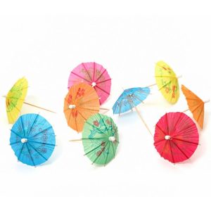 4″ Parasol Umbrella Picks 200/pkg
