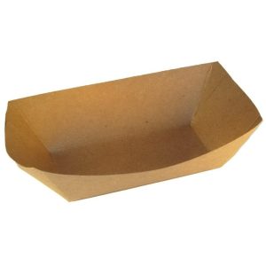1 lb Kraft Paper Food Trays 250/pkg