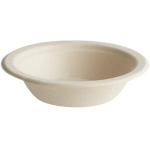 24 oz Kraft Sugarcane Bagasse Bowls 50/pkg