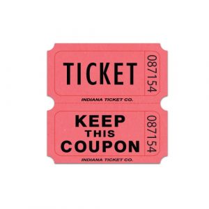 Richards Company Ticket Roll Double with Coupon Blue 2000/RL S.P SPR99230 