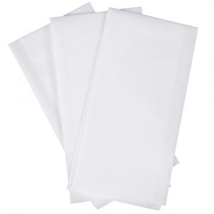 White Linen Feel Guest Towels / Napkins 100/pkg