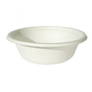 12 oz Round Sugarcane Bagasse Bowls 50/pkg