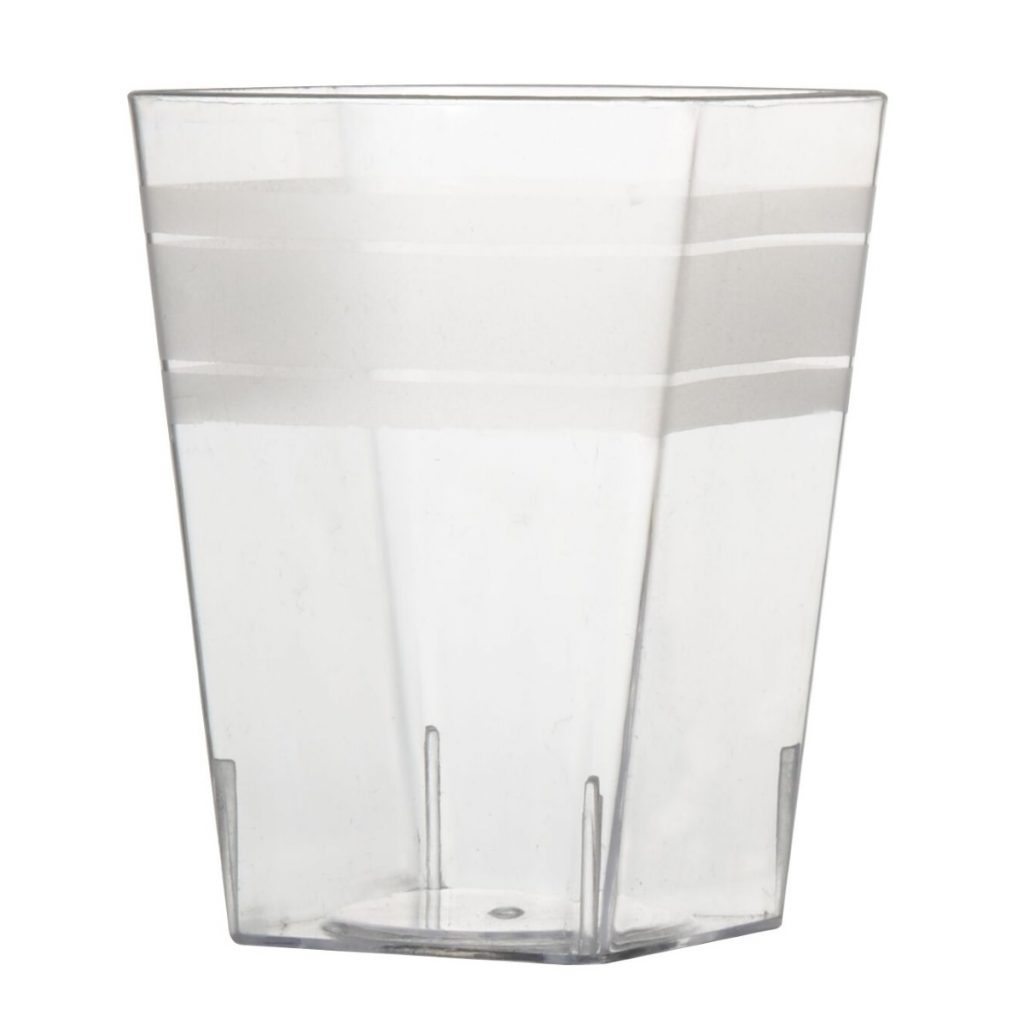 4 oz square plastic cups