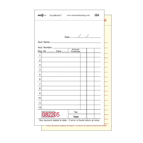 Schorin Company | 2-Part Sales Book Receipt Pads - White/Black/Red ...