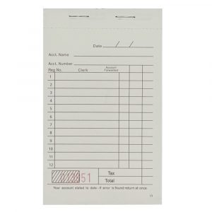 2-Part Sales Book Receipt Pads – White/Black/Red