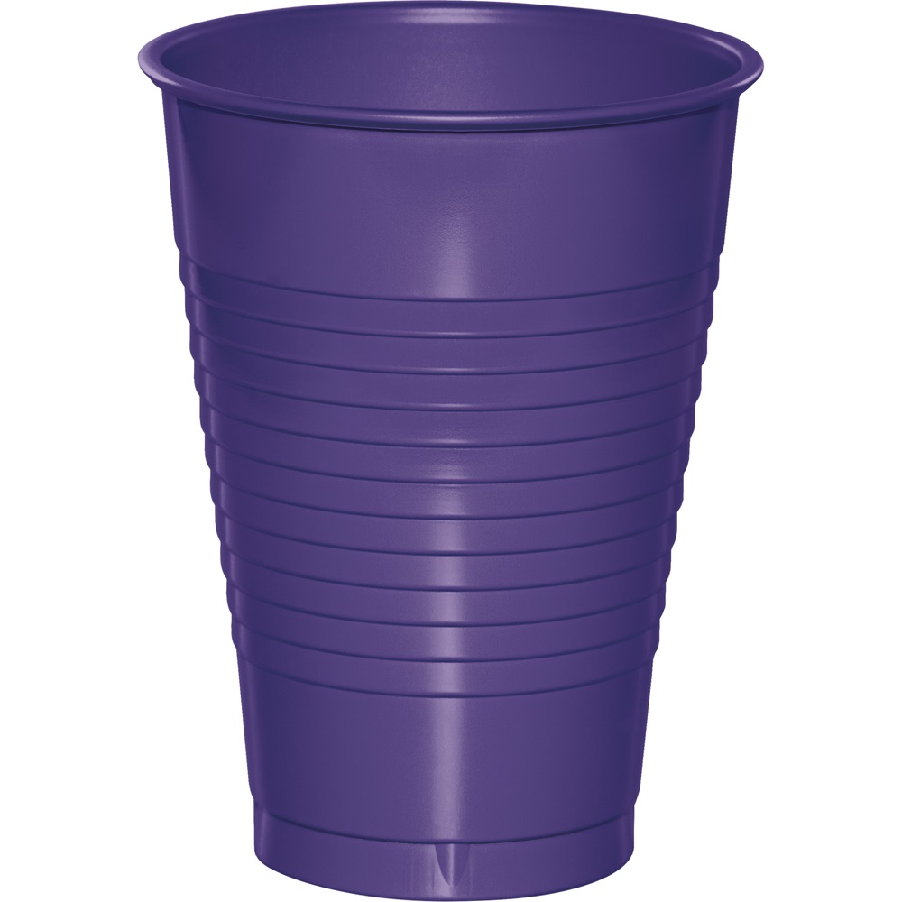 16 oz Purple Plastic Cups 20/pkg