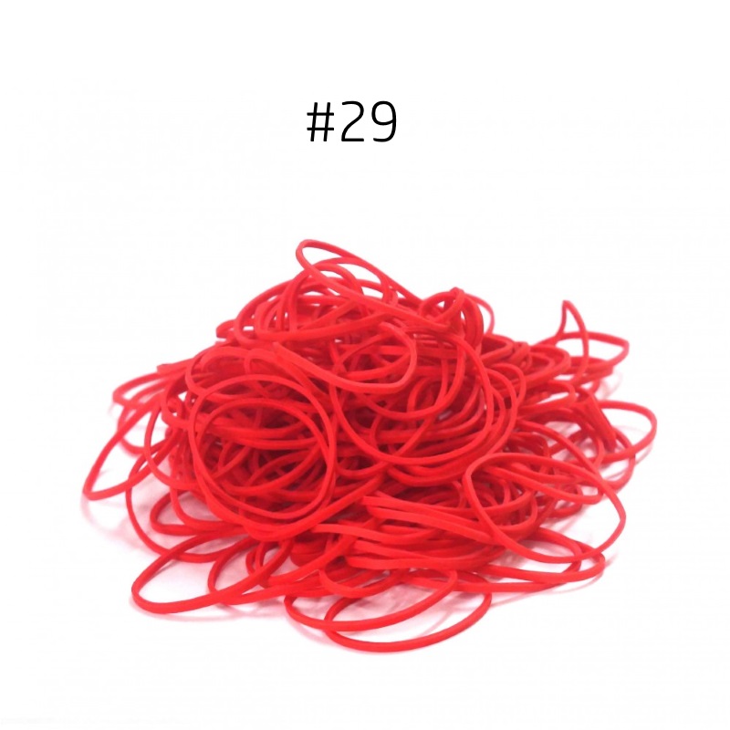 red rubber bands