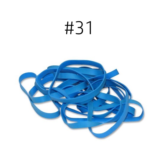 blue rubber bands