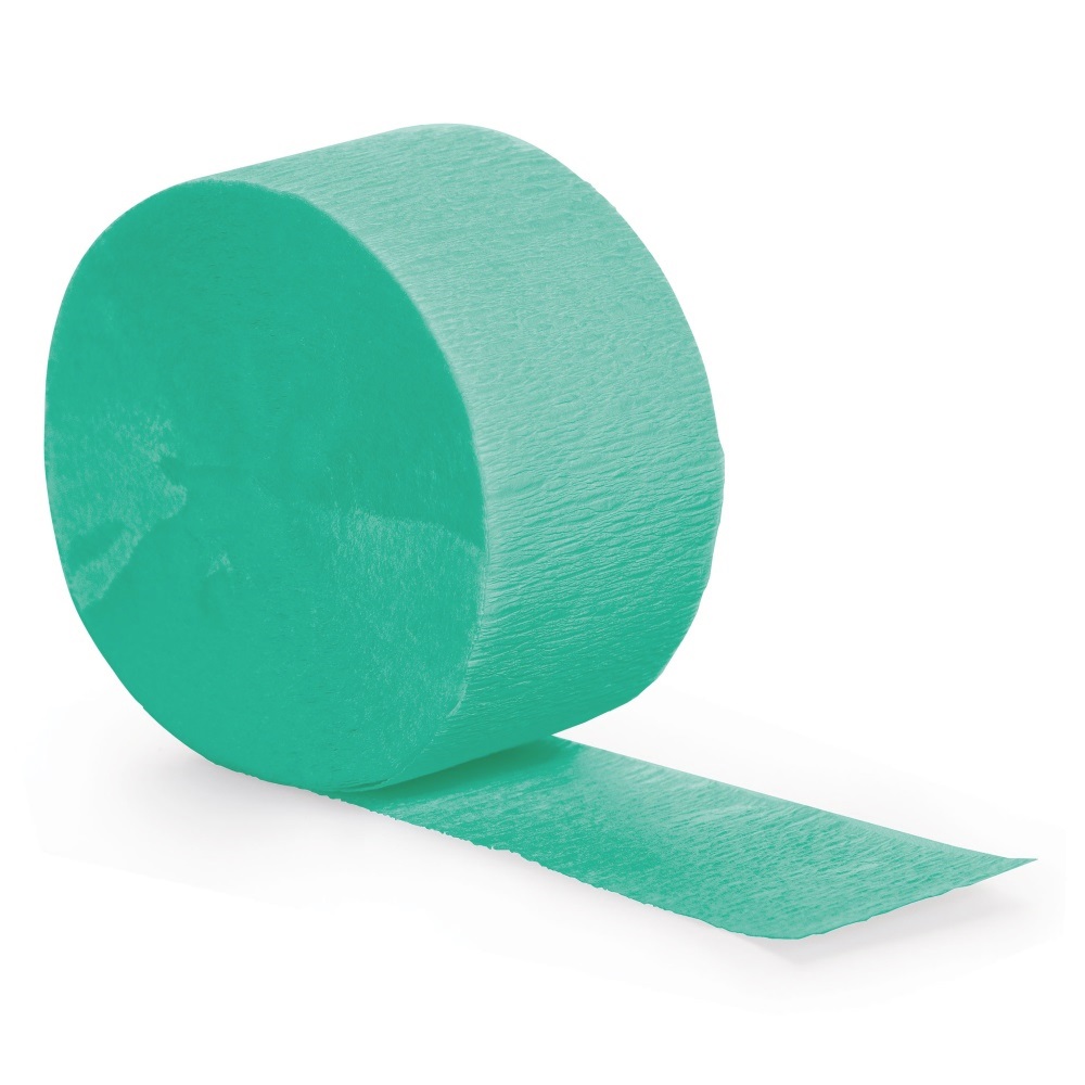 81' Roll Green Crepe Paper Streamer
