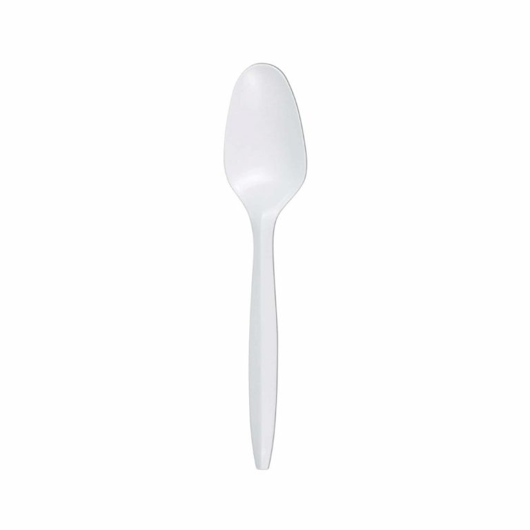 Schorin Company Medium Weight White Plastic Spoons 1000/cs Bulk