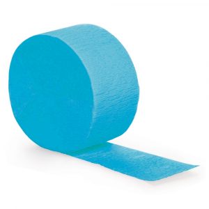 Bermuda Blue Crepe Paper Streamer 81 ft