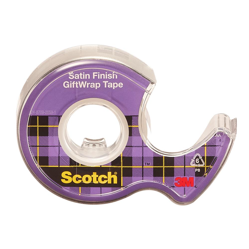 Scotch® GiftWrap Tape, 311X-OS-24, 3/4 in x 11.1 yd (19 mm x 10.1